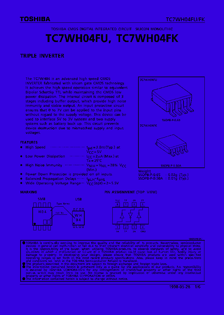 TC7WH04_36932.PDF Datasheet