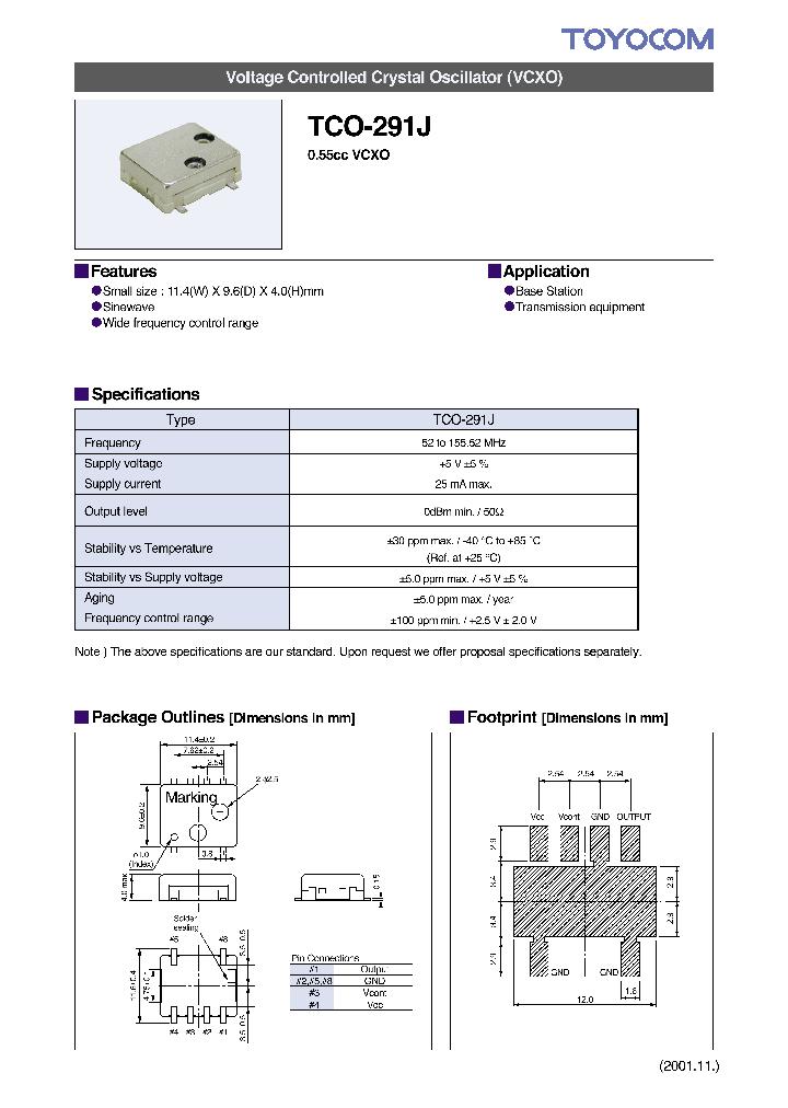 TCO-291J_70530.PDF Datasheet