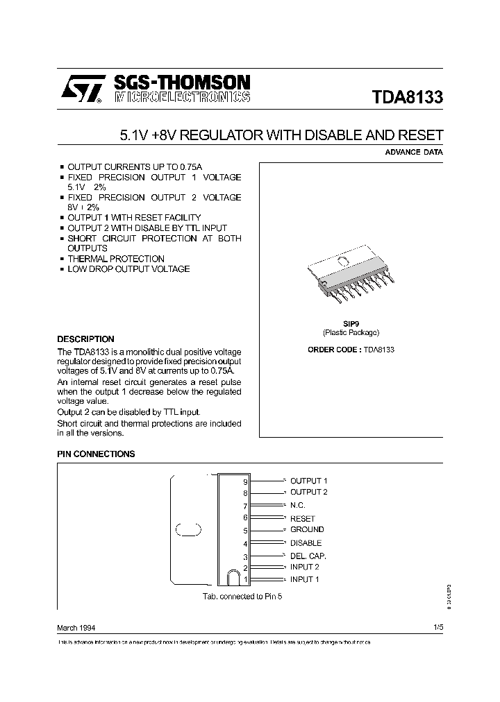 TDA8133_180902.PDF Datasheet