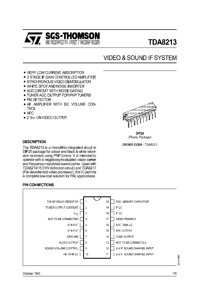 TDA8213_80294.PDF Datasheet