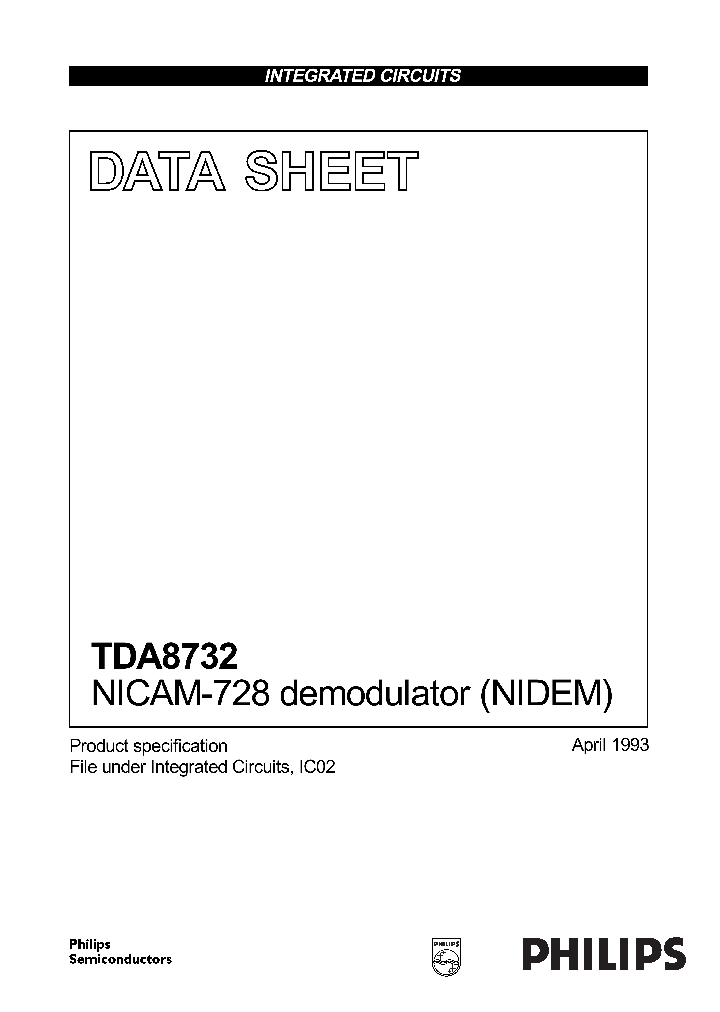 TDA8732_172085.PDF Datasheet