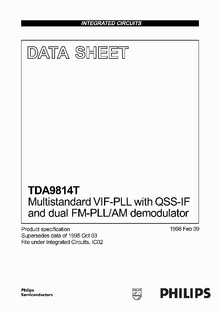 TDA9814_37063.PDF Datasheet