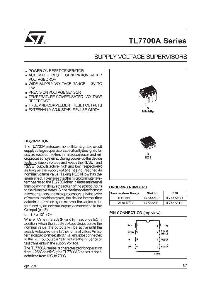 TL7700A_88485.PDF Datasheet