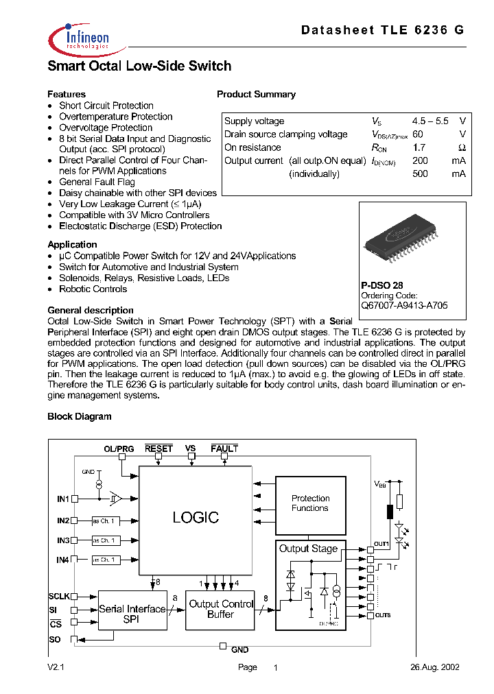 TLE6236G_95166.PDF Datasheet