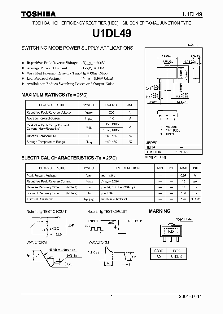 U1DL49_62154.PDF Datasheet