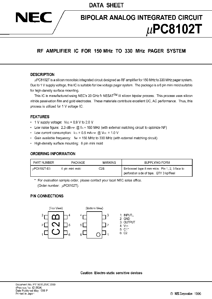 UPC8102_175173.PDF Datasheet