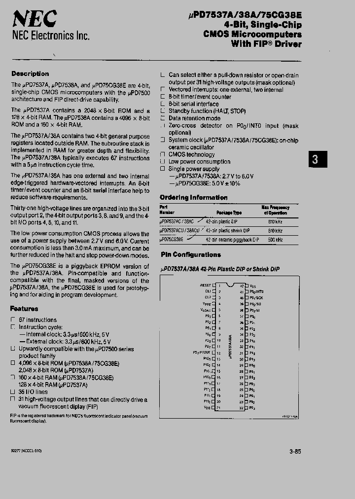 UPD7538A_79993.PDF Datasheet