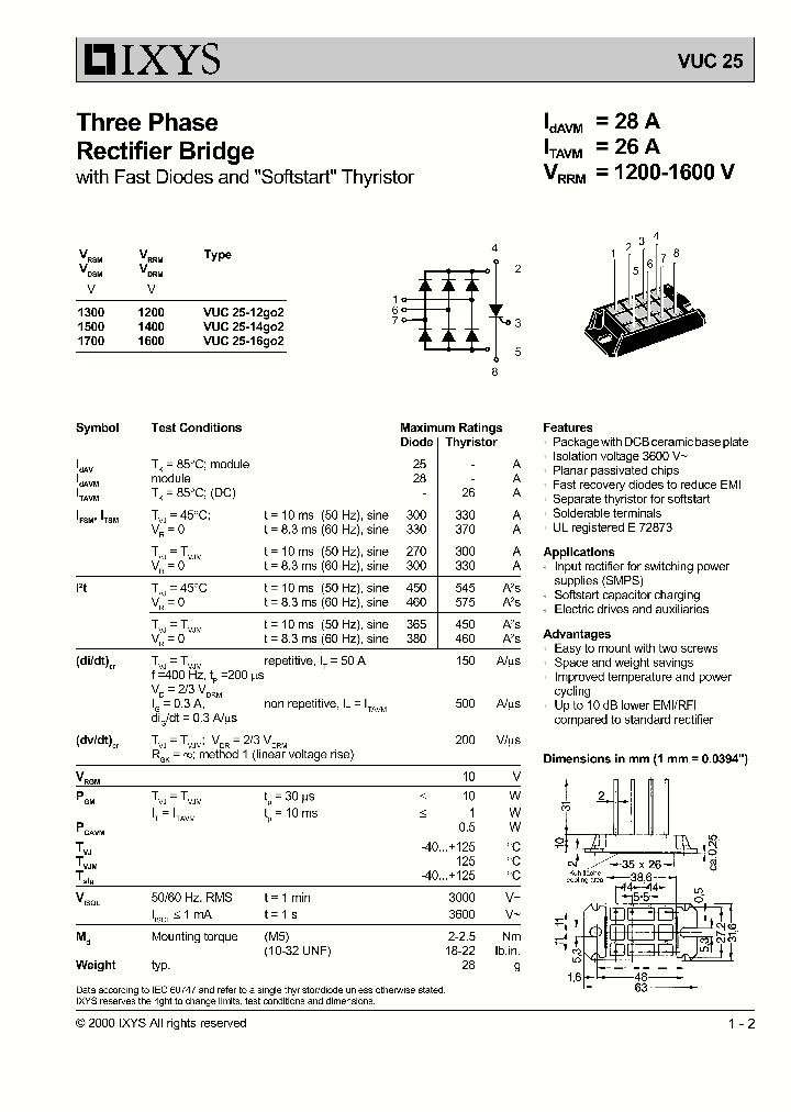VUC25_54288.PDF Datasheet