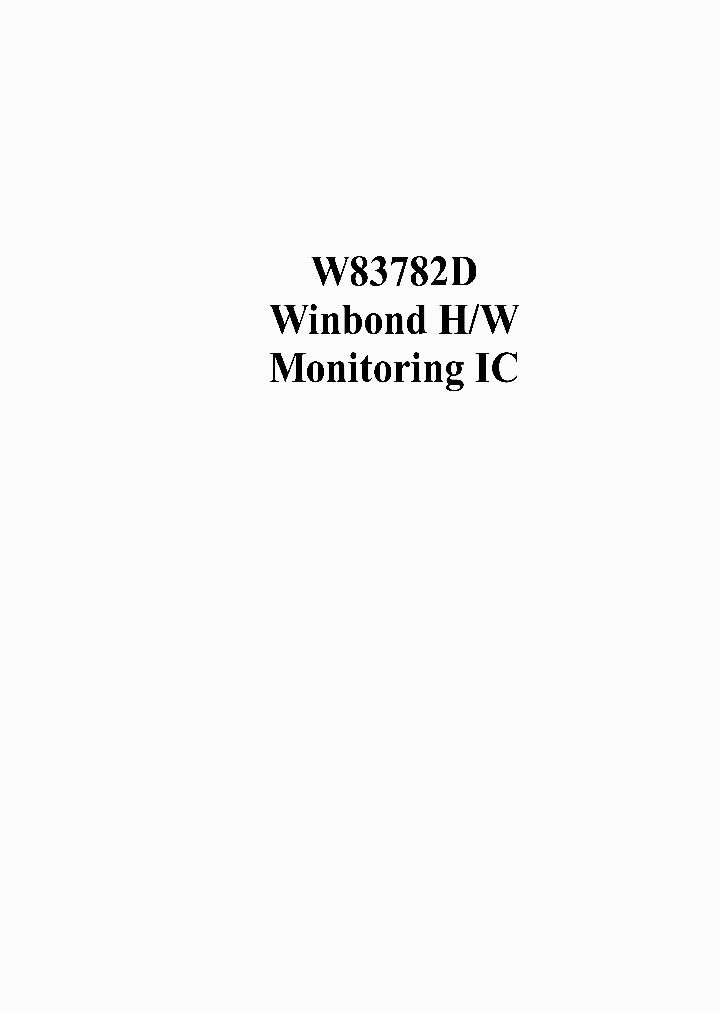 W83782_52707.PDF Datasheet