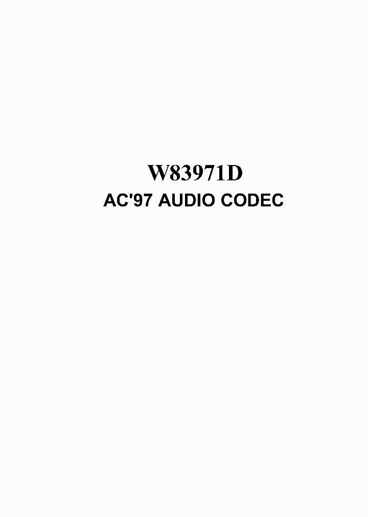 W83971D_52720.PDF Datasheet