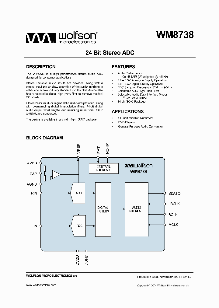 WM8738_51817.PDF Datasheet