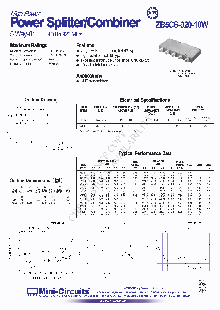 ZB5CS-920-10W_41606.PDF Datasheet