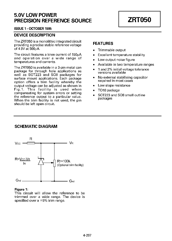 ZRT050_74896.PDF Datasheet