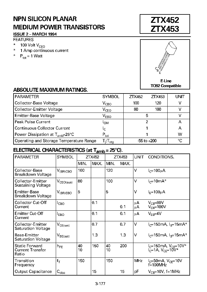 ZTX453_23116.PDF Datasheet