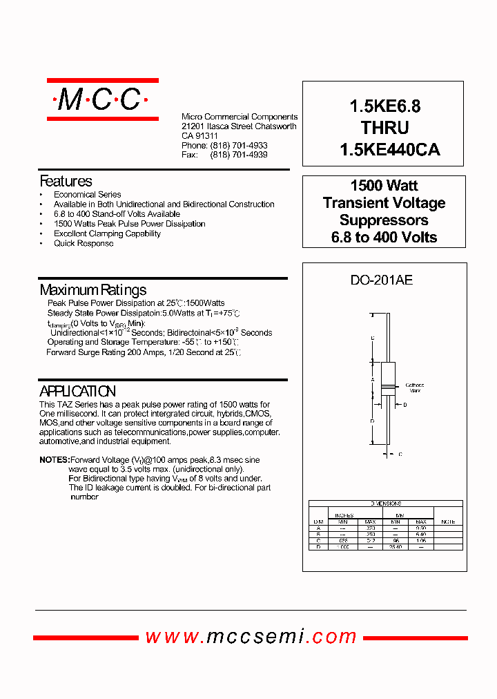 15KE22C_273426.PDF Datasheet