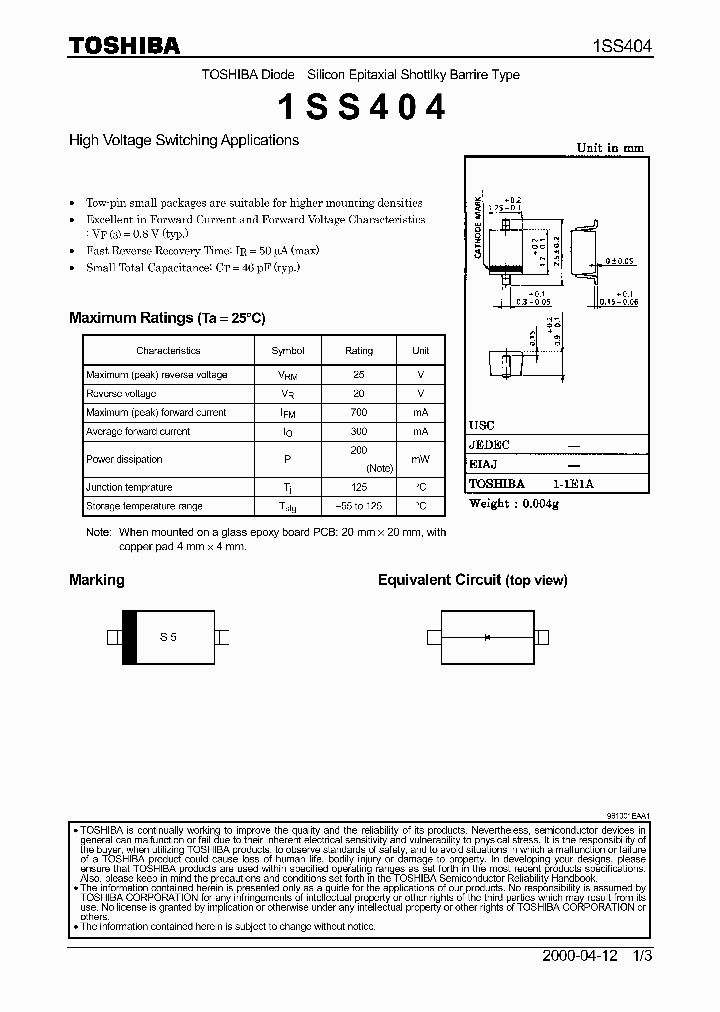 1SS404_288890.PDF Datasheet