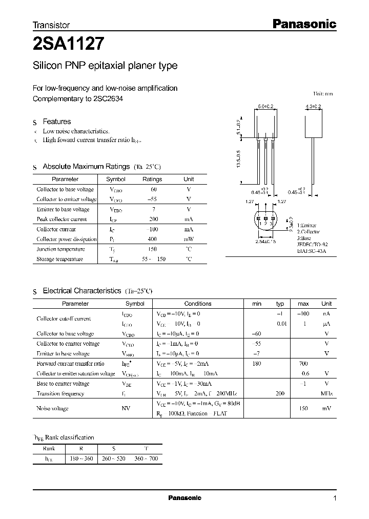 2SA1127_283545.PDF Datasheet