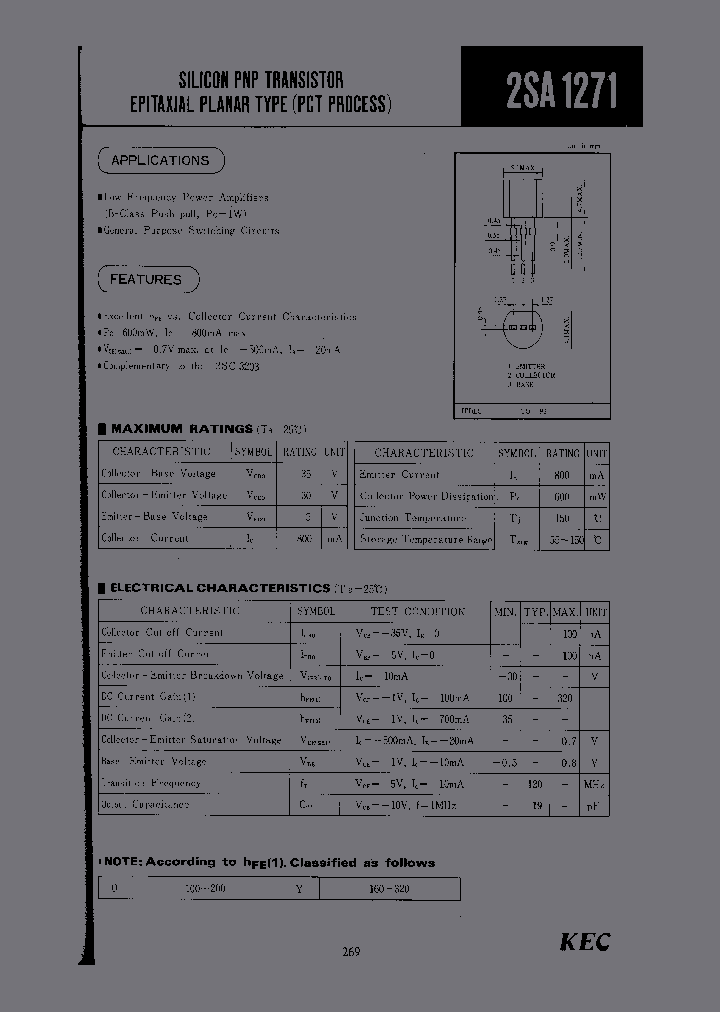 2SA1271_294205.PDF Datasheet