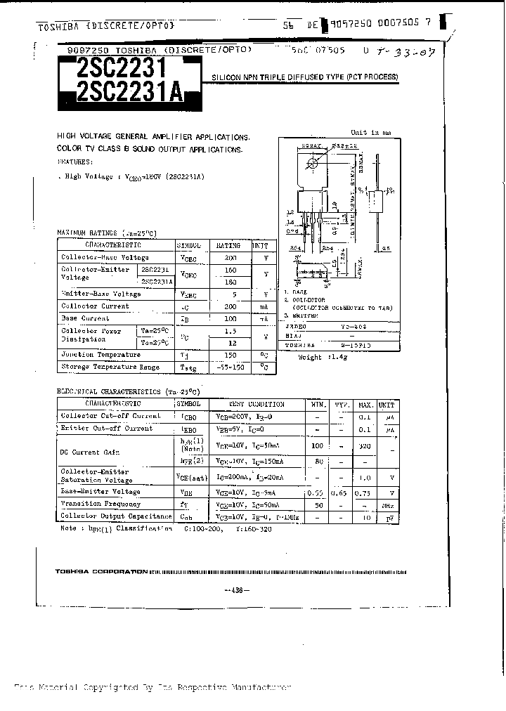 2SC2231_288672.PDF Datasheet