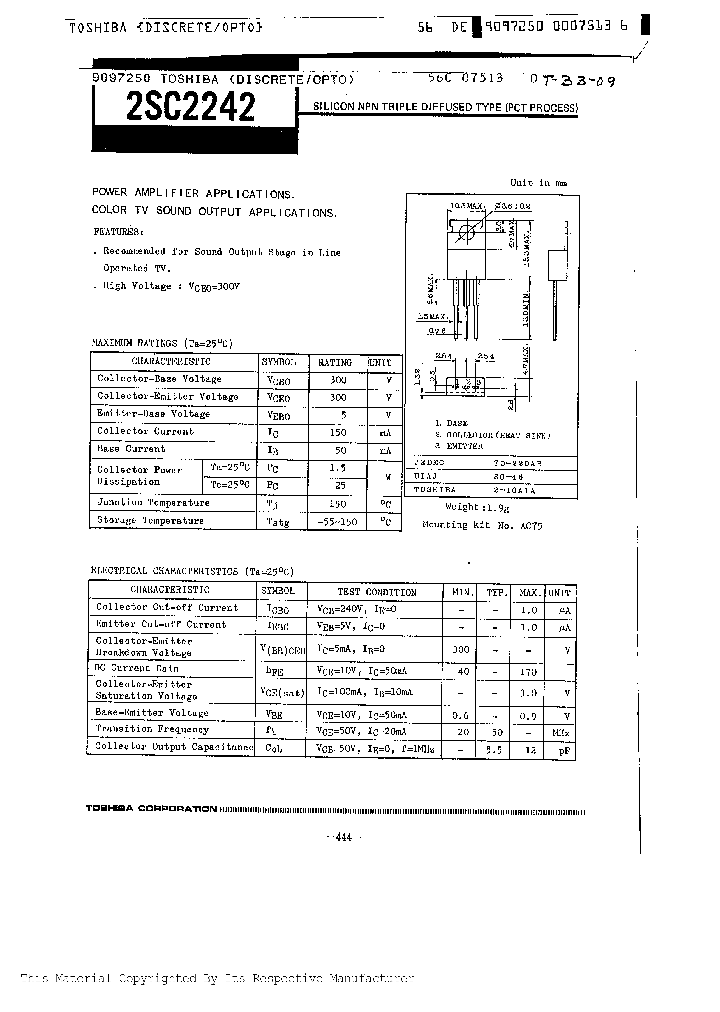 2SC2242_284922.PDF Datasheet