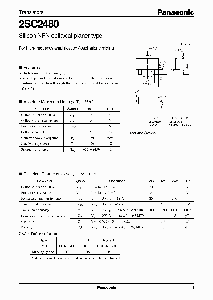 2SC2480_293284.PDF Datasheet