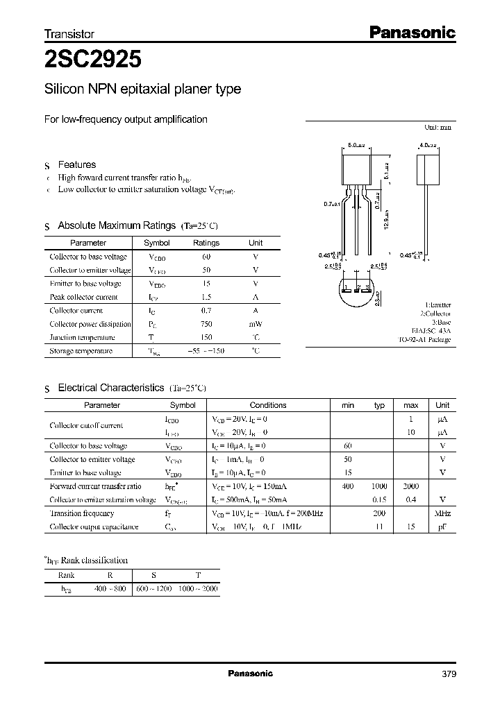 2SC2925_248312.PDF Datasheet