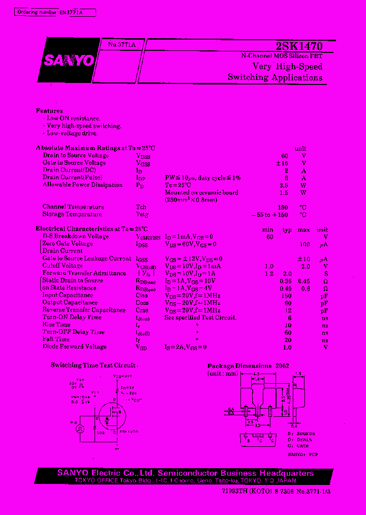 2SK1470_300898.PDF Datasheet