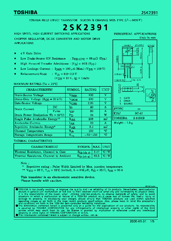 2SK2391_275370.PDF Datasheet