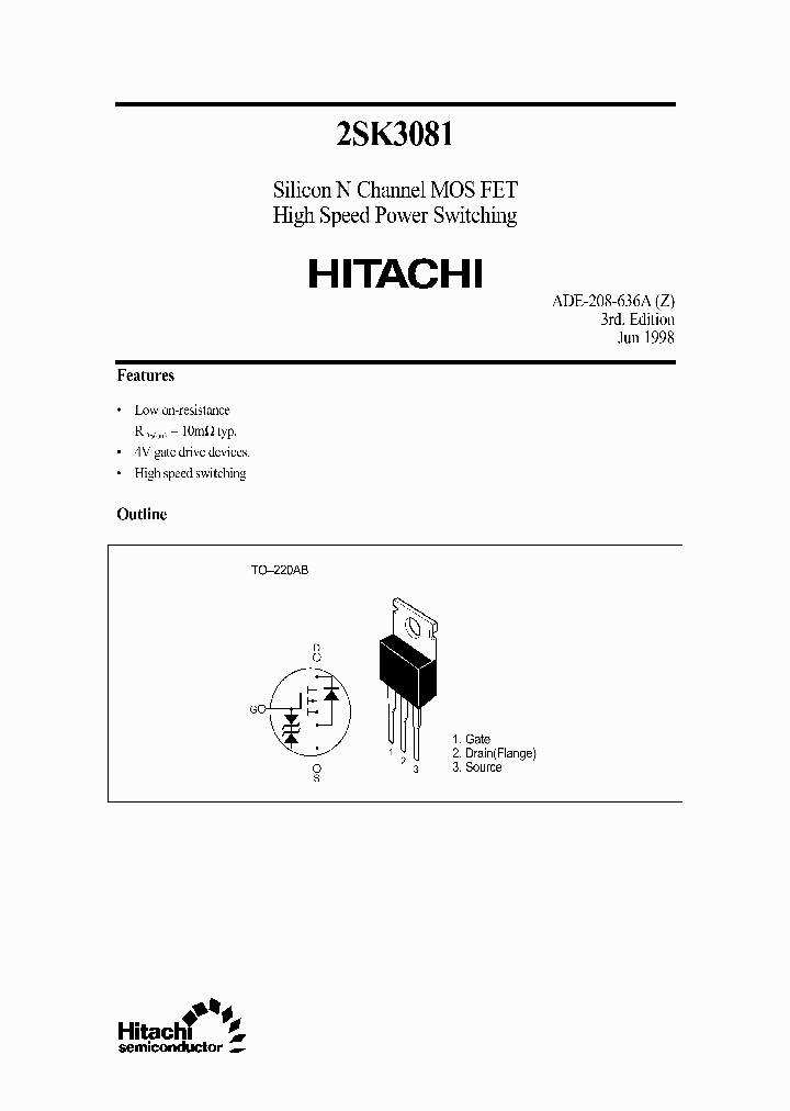 2SK3081_278936.PDF Datasheet