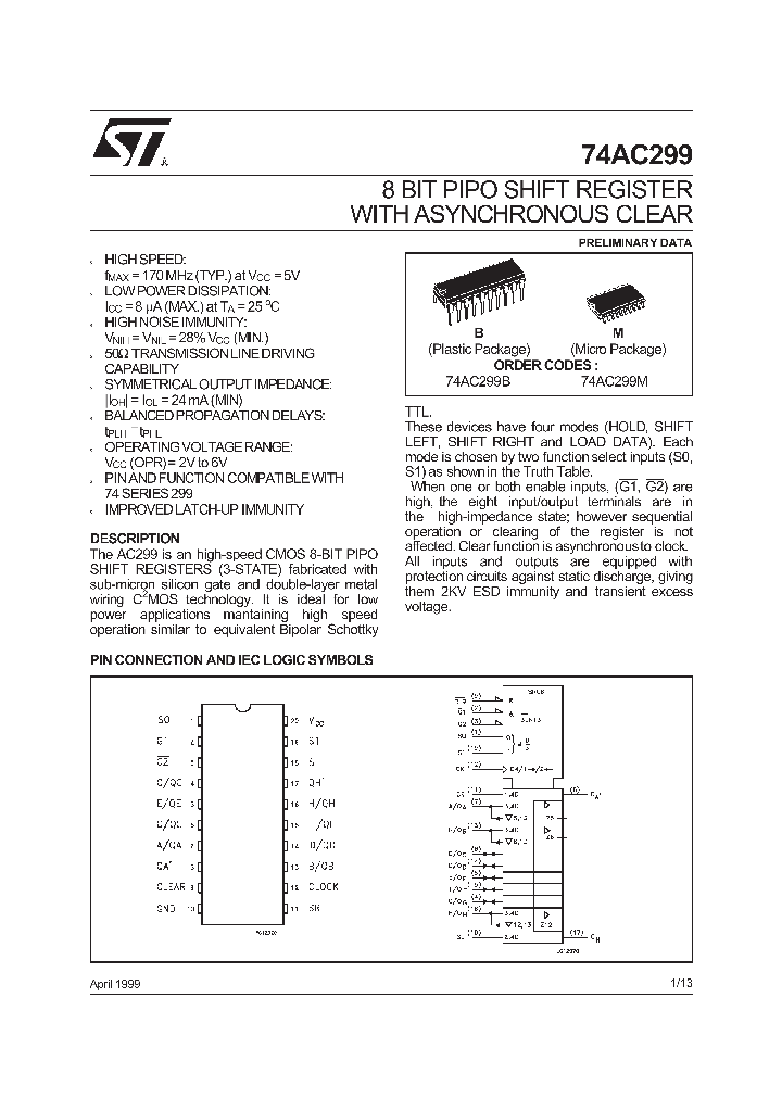 74AC299_281529.PDF Datasheet