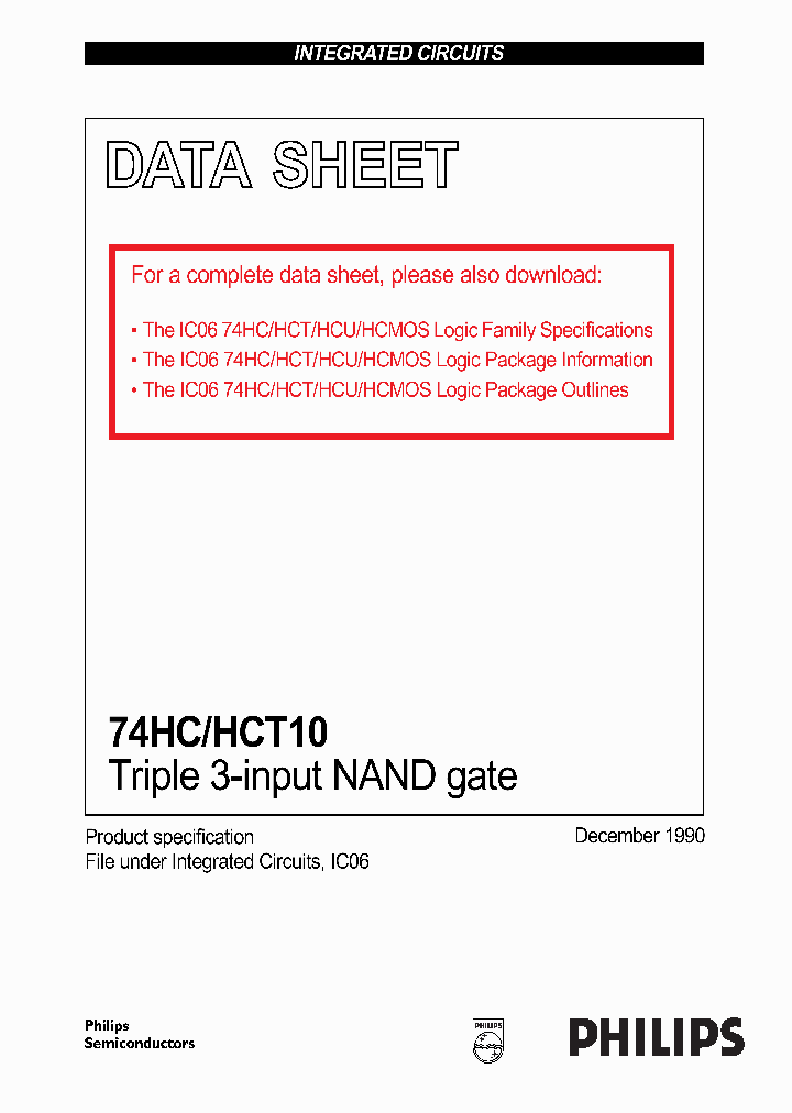 74HC10_277380.PDF Datasheet