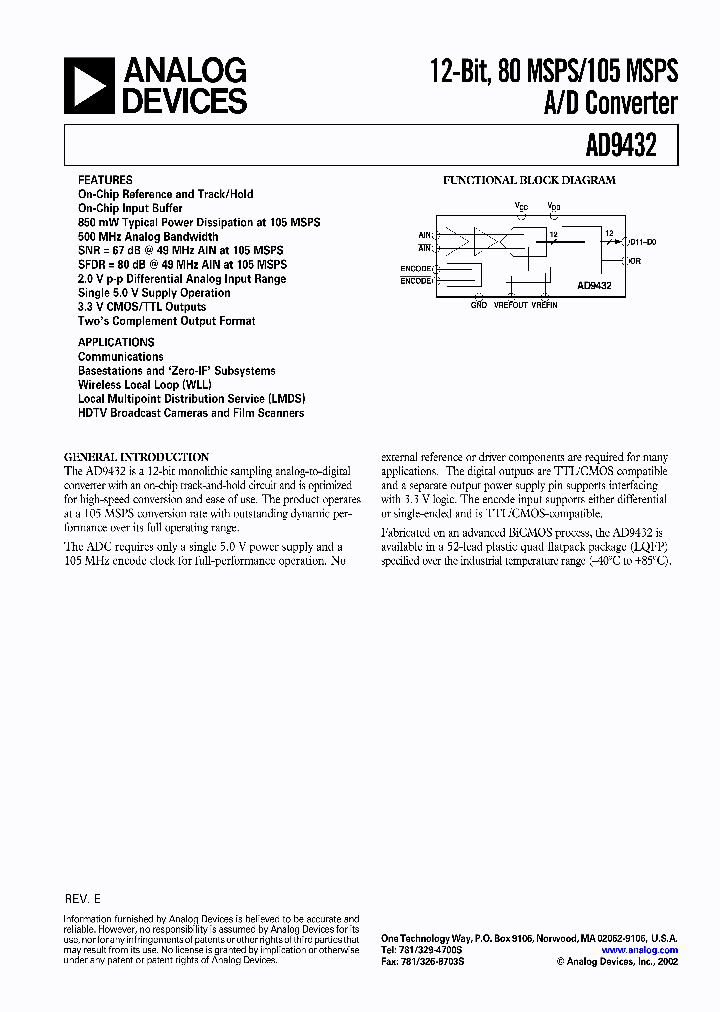 AD9432_292689.PDF Datasheet