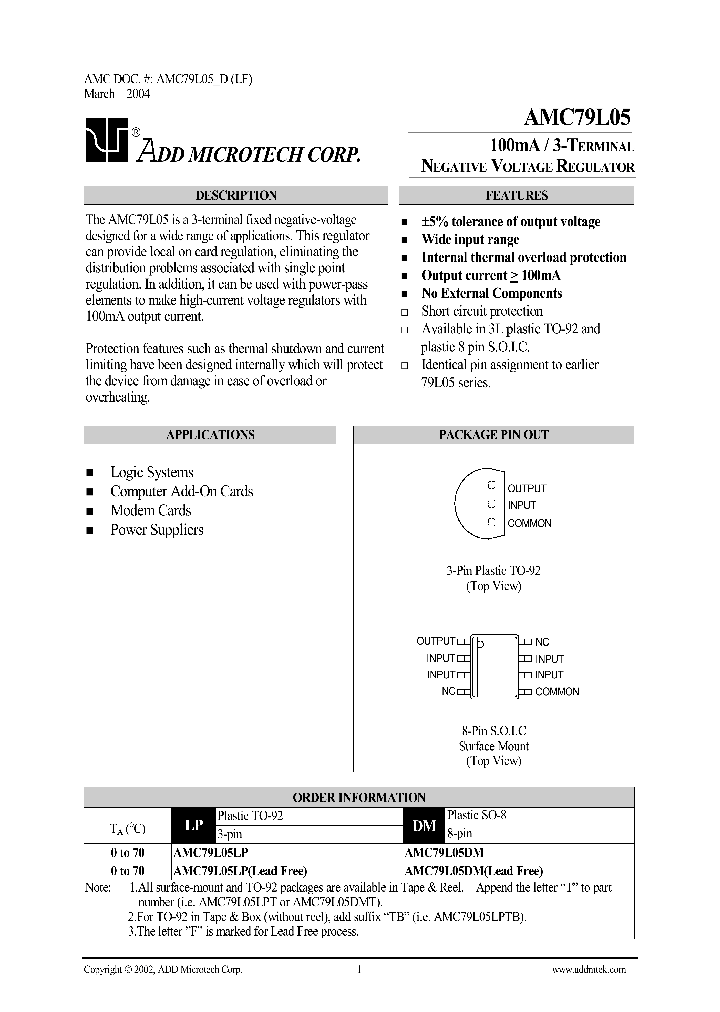 AMC79L05_278772.PDF Datasheet