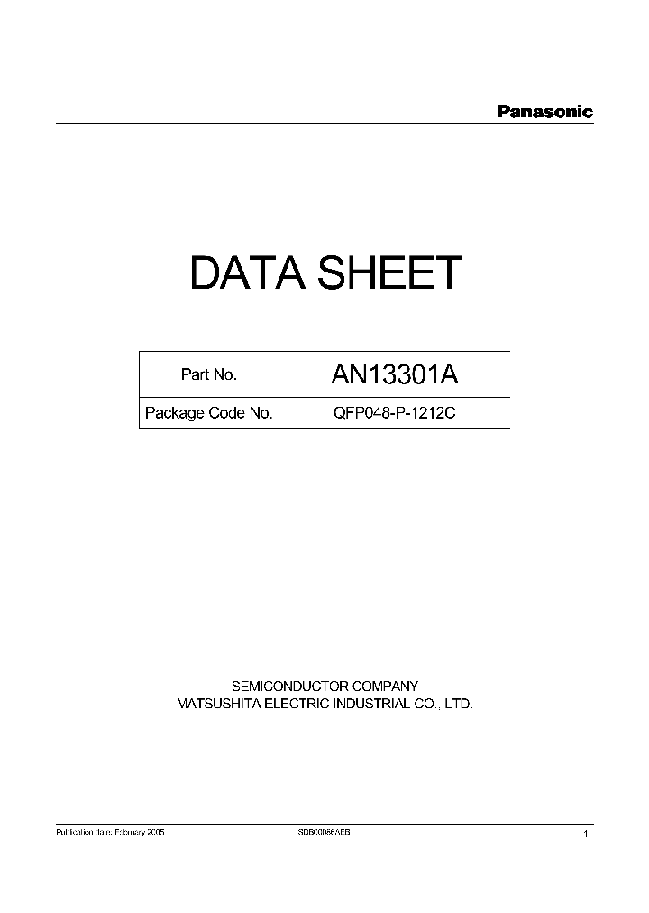 AN13301ANBSP_278466.PDF Datasheet