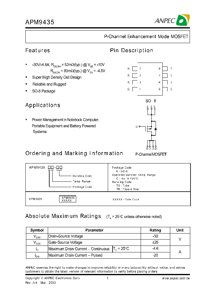 APM9435_252337.PDF Datasheet