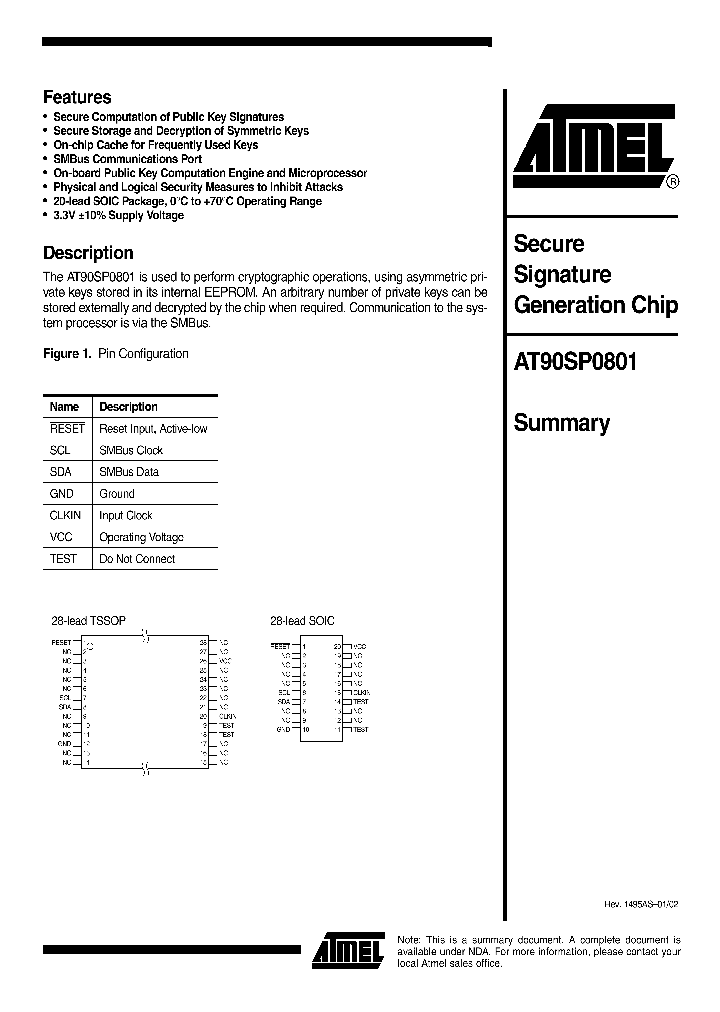 AT90SP0801NBSP_282849.PDF Datasheet