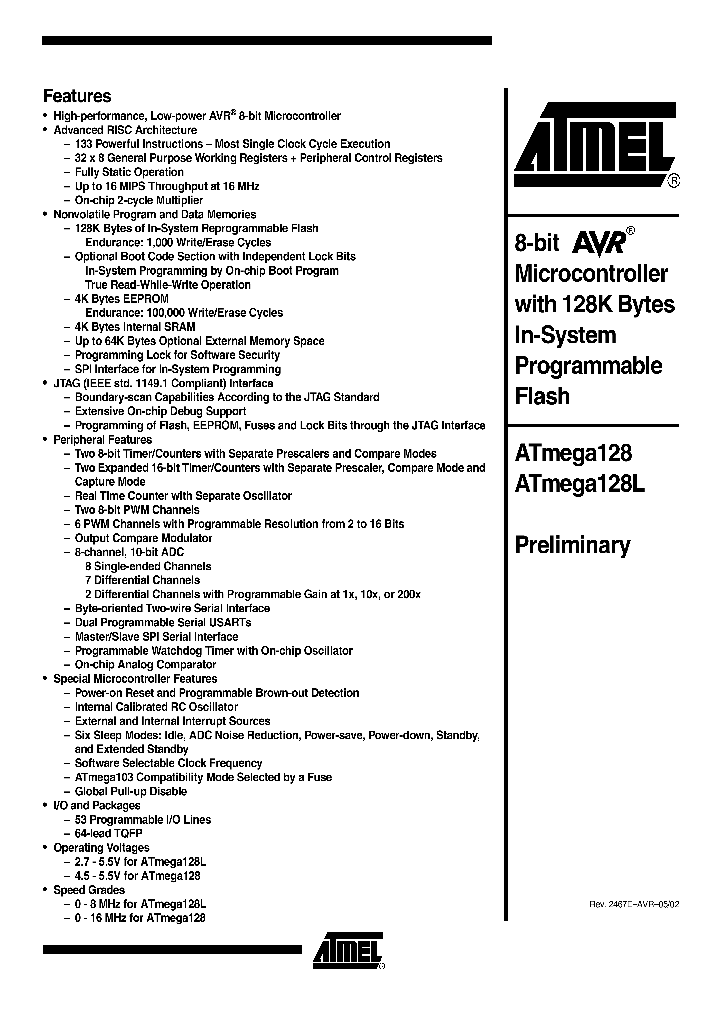 ATMEGA128L-8AC_284760.PDF Datasheet