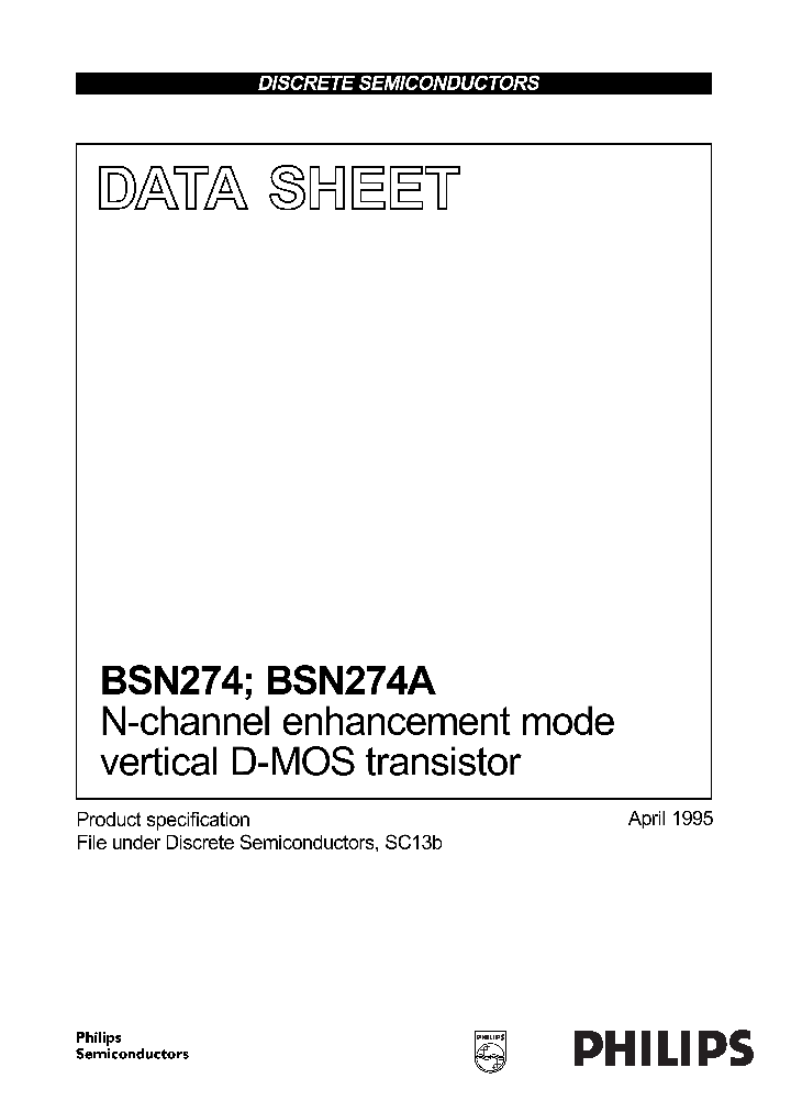 BSN274A_265508.PDF Datasheet