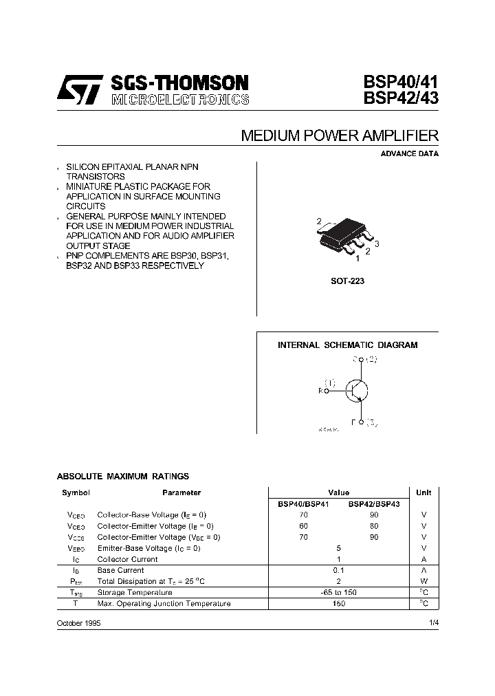 BSP43_275012.PDF Datasheet