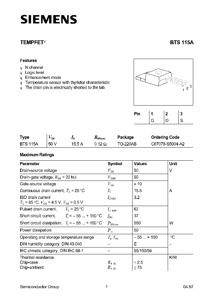 BTS115A_254819.PDF Datasheet