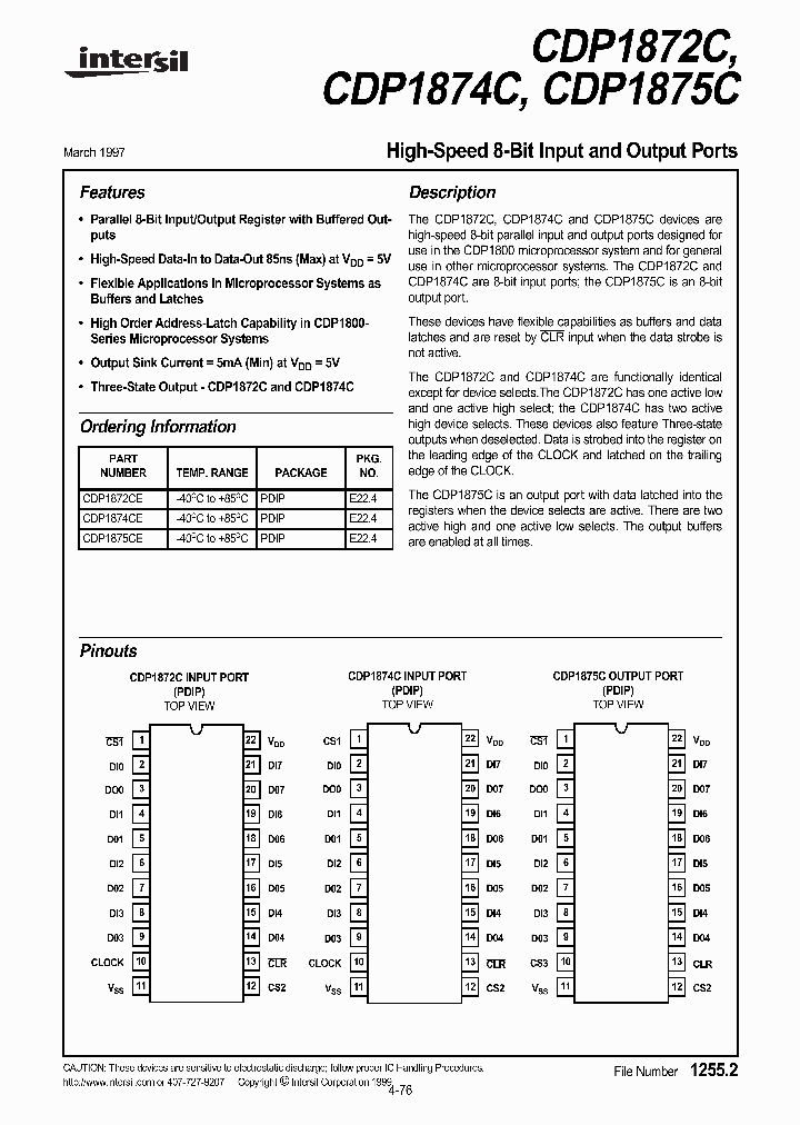 CDP1872_92764.PDF Datasheet