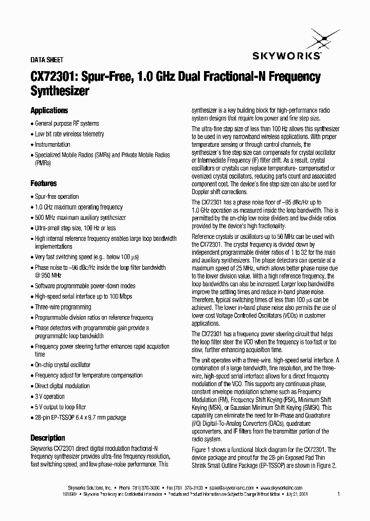 CX72301NBSP_288548.PDF Datasheet