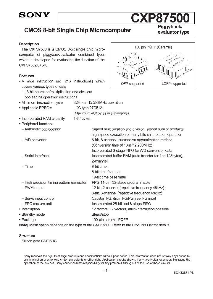 CXP87500_300754.PDF Datasheet