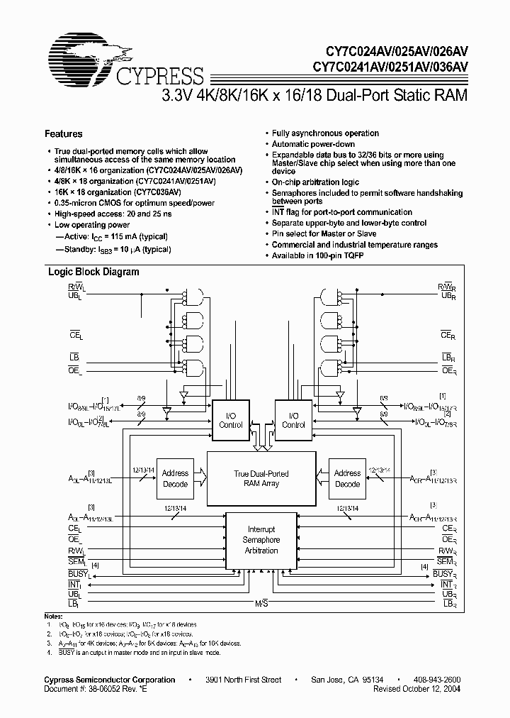 CY7C024AV-_301521.PDF Datasheet