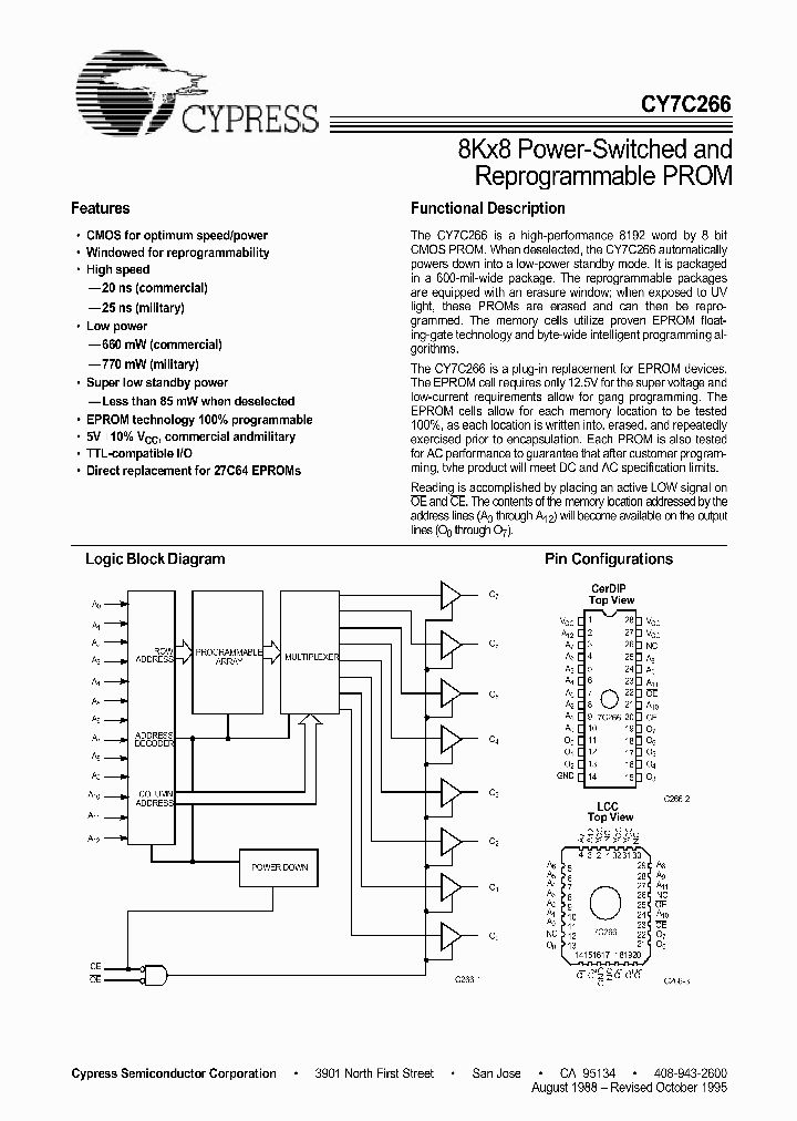 CY7C266_239788.PDF Datasheet