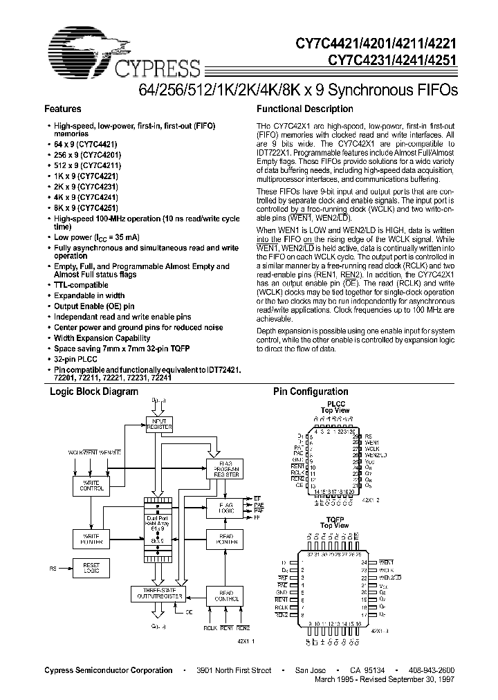 CY7C4221_196988.PDF Datasheet