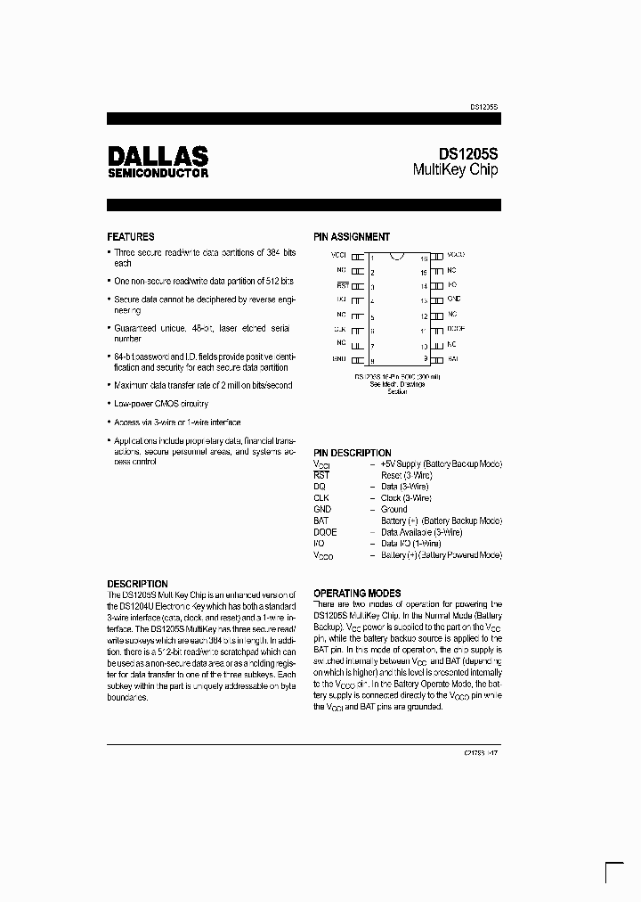 DS1205S_227652.PDF Datasheet