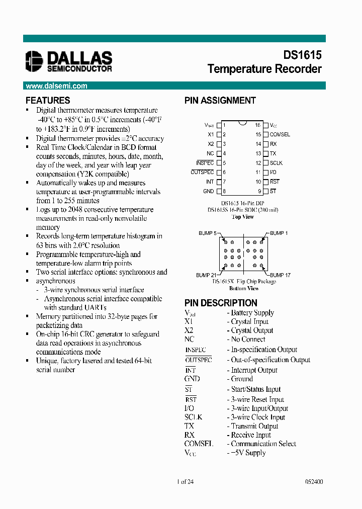 DS1615_297784.PDF Datasheet