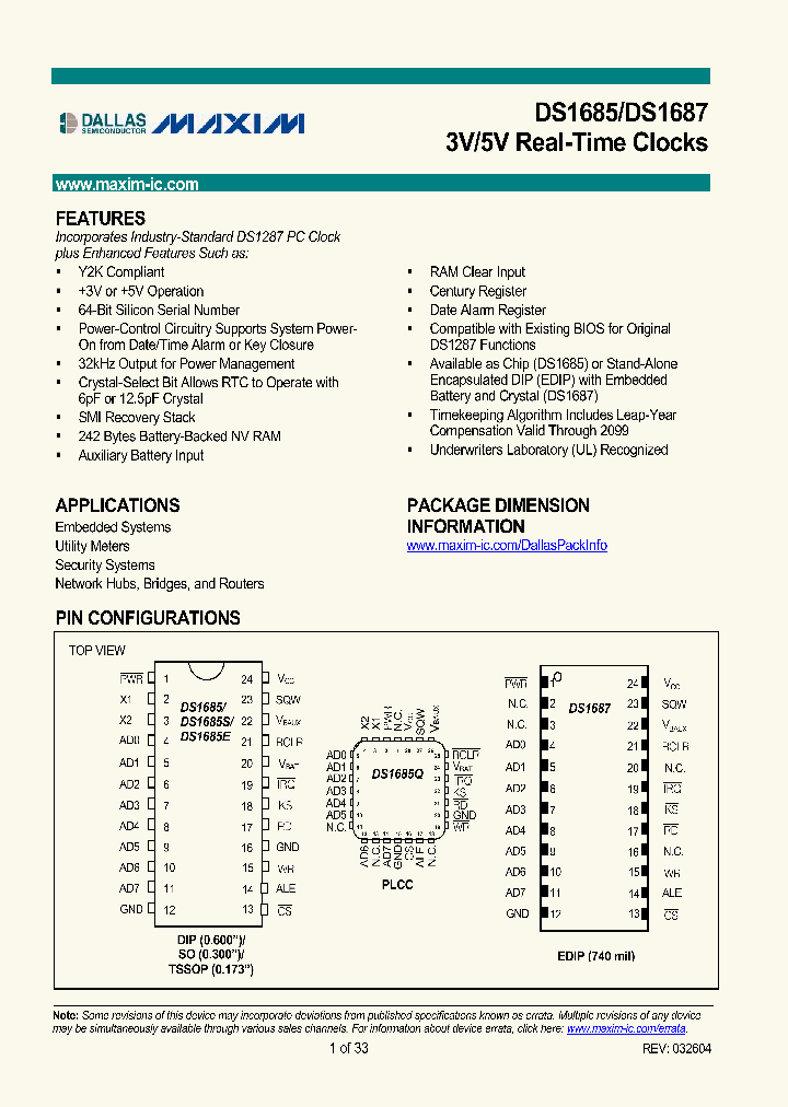 DS1685-DS1687_143003.PDF Datasheet