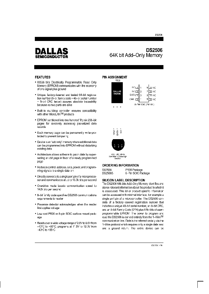 DS2506_279212.PDF Datasheet